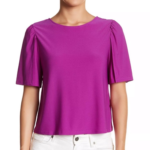 KENSIE - Tie-Back Top Bright Purple . - Picture 2 of 5